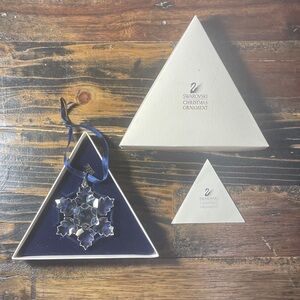 Swarovski 1996 Christmas ornament in box.  Rare.